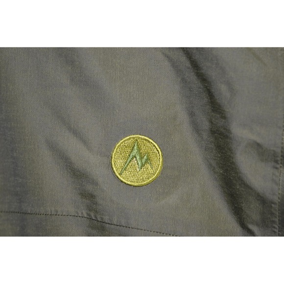 Marmot‎ Jacket Mens 2XL Olive Green Hooded Waterproof Windbreaker Outdoor - Picture 12 of 16